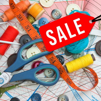 X-Zlevněné šicí potřeby