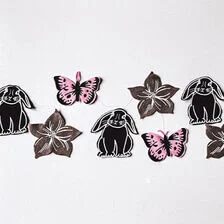 X-Vyřezávání plstěných girland