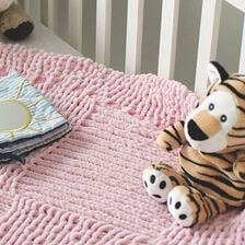 X-Pletená dětská deka