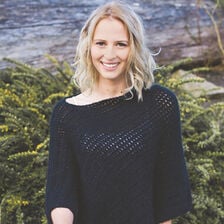 X-Háčkovaný pončo