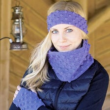 X-Háčkovaná čelenka