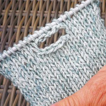 X-Pletení knoflíkové dírky