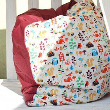 X-Návod na šití sedacího pytle