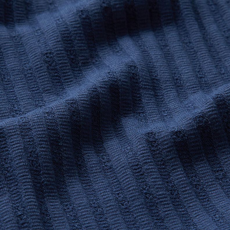 Žebrovaný žerzej Jediný pletený vzor – noční modrá,  image number 2