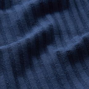 Žebrovaný žerzej Jediný pletený vzor – noční modrá, 