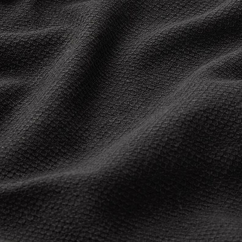 Bavlna Piqué Uni – černá,  image number 2