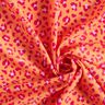 Látka na plavky s leopardím vzorem – broskvově oranžová/výrazná jasně růžová,  thumbnail number 3