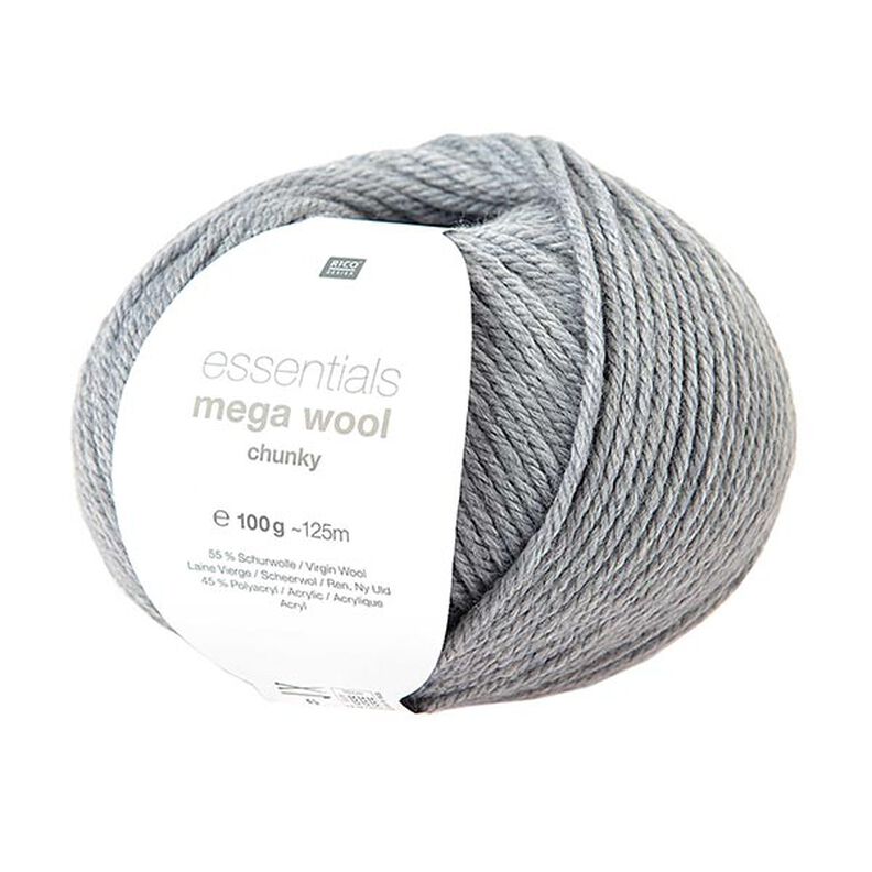 Essentials Mega Wool chunky | Rico Design – světle šedá,  image number 1