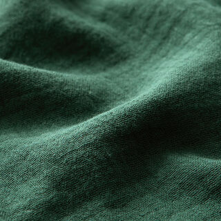 Mušelín / dvojitá mačkaná tkanina – tmavě zelená, 