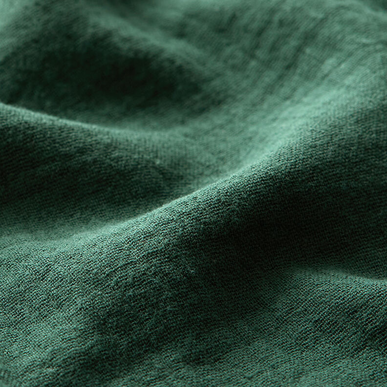 Mušelín / dvojitá mačkaná tkanina – tmavě zelená,  image number 3