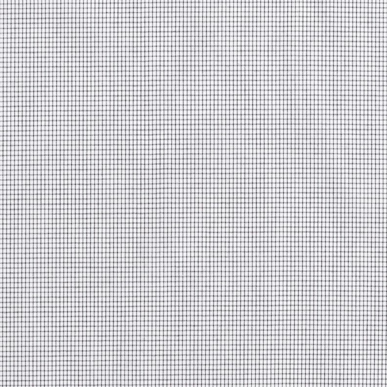 Košilová tkanina s jemnou mřížkou – černá/bílá, image number 1