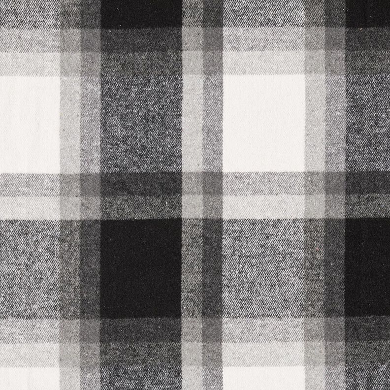 Károvaná flanelová látka na kabáty | Katia Fabrics – mlhově šedá/starostříbrná,  image number 1