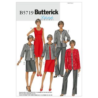 Bunda|Šaty|Sukně|Kalhoty, Butterick 5719|44 - 50, 