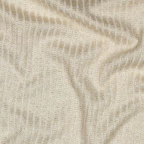 Žebrovaná pletenina Lurex – vlněná bílá/zlatá metalická,  Žebrovaná pletenina Lurex – vlněná bílá/zlatá metalická,