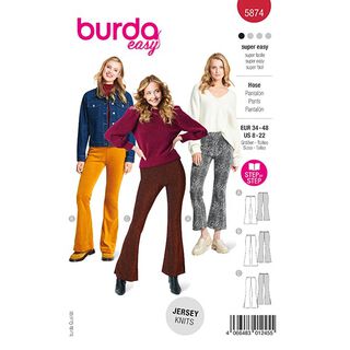 kalhoty | Burda 5874 | 34-48, 