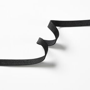 Hladká gumová stužka [5 m | 10 mm] – černá, 
