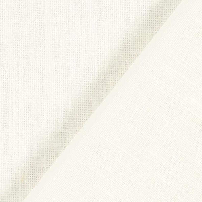 Látka na záclony, voál se vzhledem plátna 300 cm – vlněná bílá,  image number 3