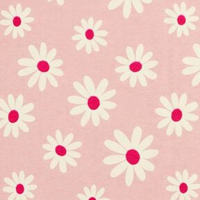 Směs s bavlnou Žerzej Kytičky – rose, 
