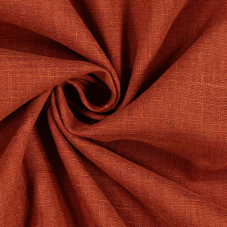 Lněná látka Ramie mix medium – terracotta,  image number 3