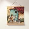 Dekorační panel Gobelín Kolo – světle béžová/karmínově červená,  thumbnail number 5