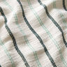 Bavlněná tkanina s mřížkovou strukturou a svislými pruhy – bílá/máta peprná,  thumbnail number 2