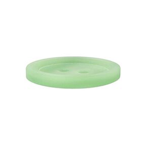 Plastový dvoudírkový knoflík Basic - světle zelená, 