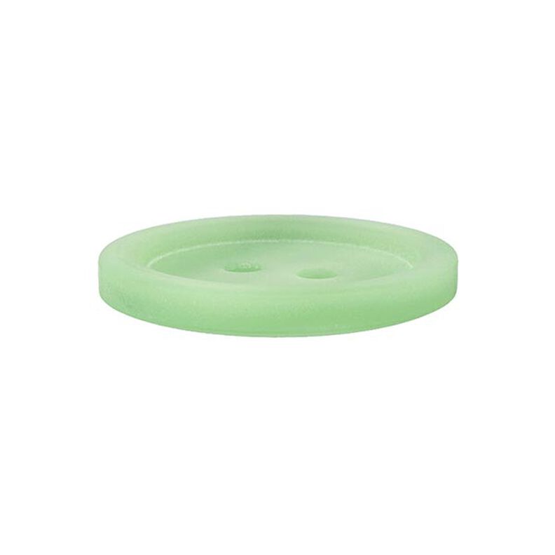 Plastový dvoudírkový knoflík Basic - světle zelená,  image number 2