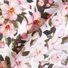 Viskóza mix romantických jarních květin – bílá,  thumbnail number 4