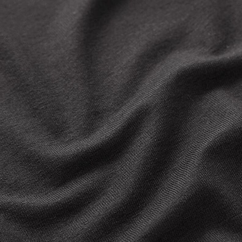 Viskózový žerzej lehký – černá,  image number 3
