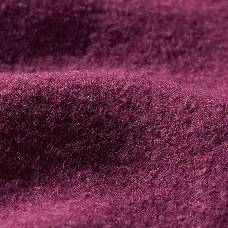Valchovaný vlněný loden – purpurová,  image number 2