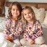 Hebká teplákovina Barevné květiny | Poppy Fabrics – vlněná bílá,  thumbnail number 5