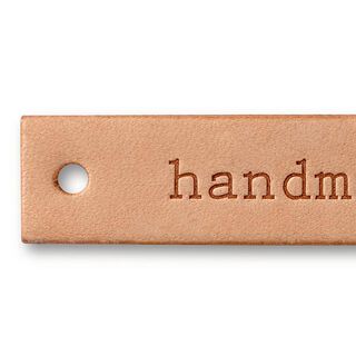 Přívěsek s nápisem „handmade“ [ 6 x 1,3 cm ] | Prym – přírodni, 