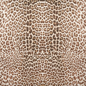 GOTS Bavlněný batist Leopardí vzor | TCC x LOOKS by Wolfgang Joop – světle béžová/tmavě hnědá, 