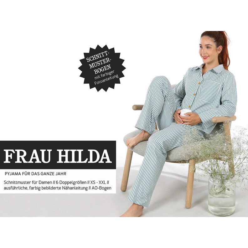 FRAU HILDA Pyžamo v krátké a dlouhé verzi | Studio Schnittreif | XS-XXL,  image number 1