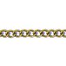 Článkovaný řetízek [3 mm] – starostaré zlato kovový,  thumbnail number 1
