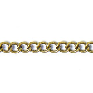 Článkovaný řetízek [3 mm] – starostaré zlato kovový, 