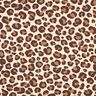 Teplákovina počesaná Leopard | Poppy Fabrics – kremová/tmavě hnědá,  thumbnail number 1