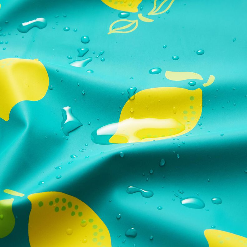 Látka na pláštěnky Citróny – máta peprná/citrónově žlutá,  image number 6