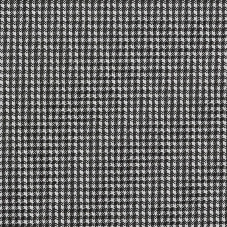 Pletený žakár malá kostka pepita – černá/bílá,  image number 1
