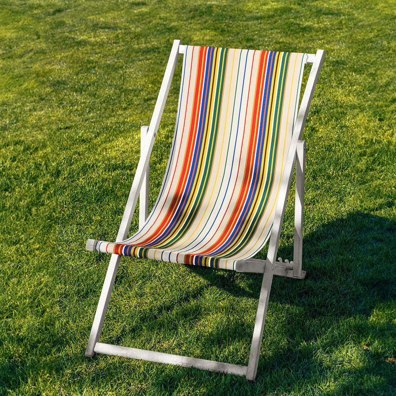Outdoor Lehátkovina Podélné proužky 44 cm – přírodni,  image number 5
