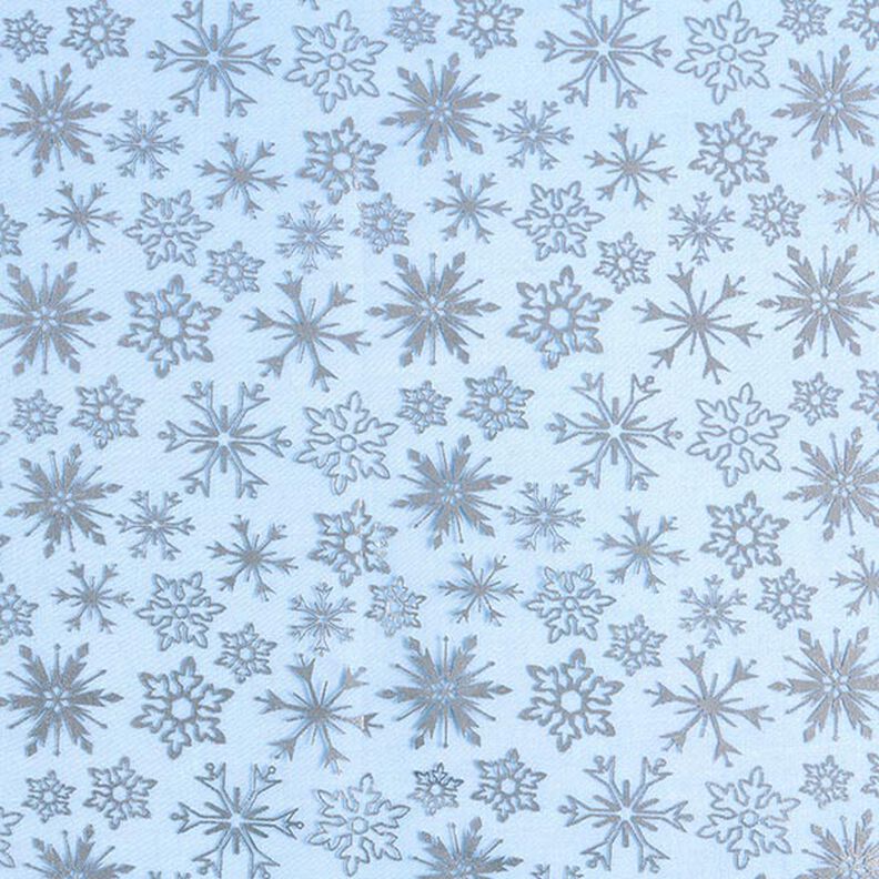Organza Sněhové vločky – světle modra,  image number 1