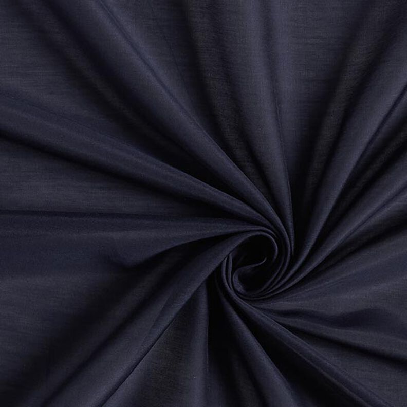 Velmi lehký voál z bavlněné a hedvábné tkaniny – namornicka modr,  image number 1