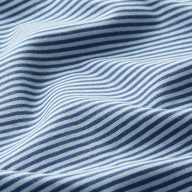Náplety – hadicový úplet Úzké proužky – džínově modrá/světle modra,  image number 2