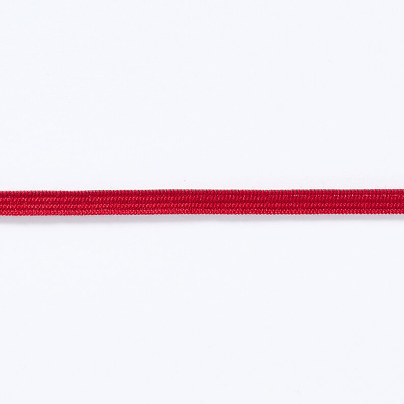 Gumová stuha [5 mm] – červená,  image number 2