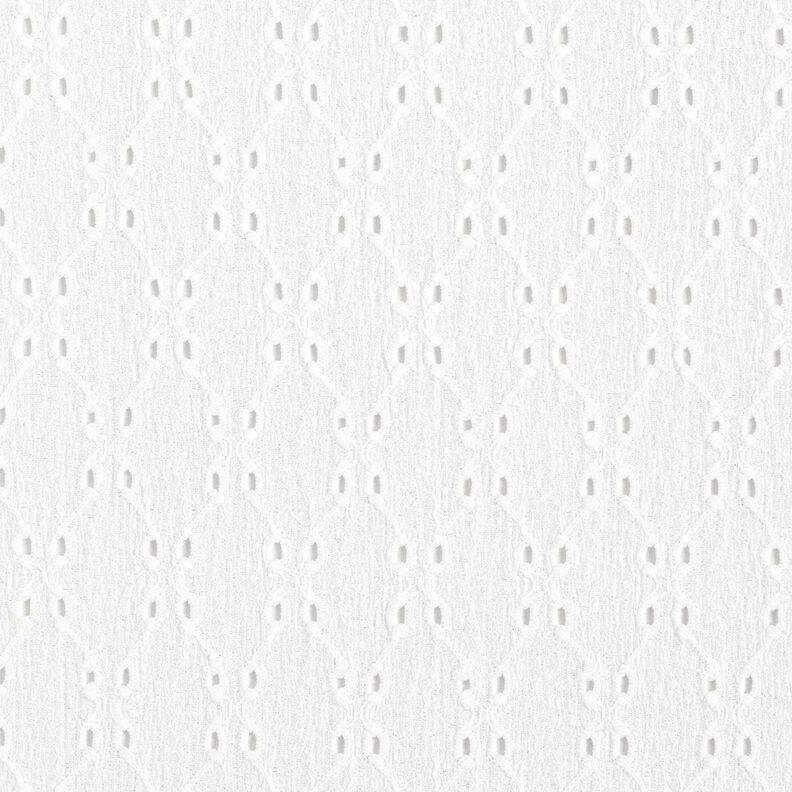 Výšivka Krinkel jersey s očky – bílá,  image number 1