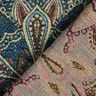 Dekorační látka Gobelín Květinová mandala – černá/modrá,  thumbnail number 4