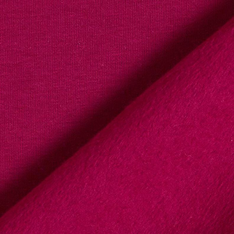 Lehká bavlněná teplákovina jednobarevná – bordó,  image number 3