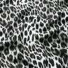 Digitální potisk sněhového leoparda s kartáčovaným vzorem z francouzského froté – černá/bílá,  thumbnail number 2
