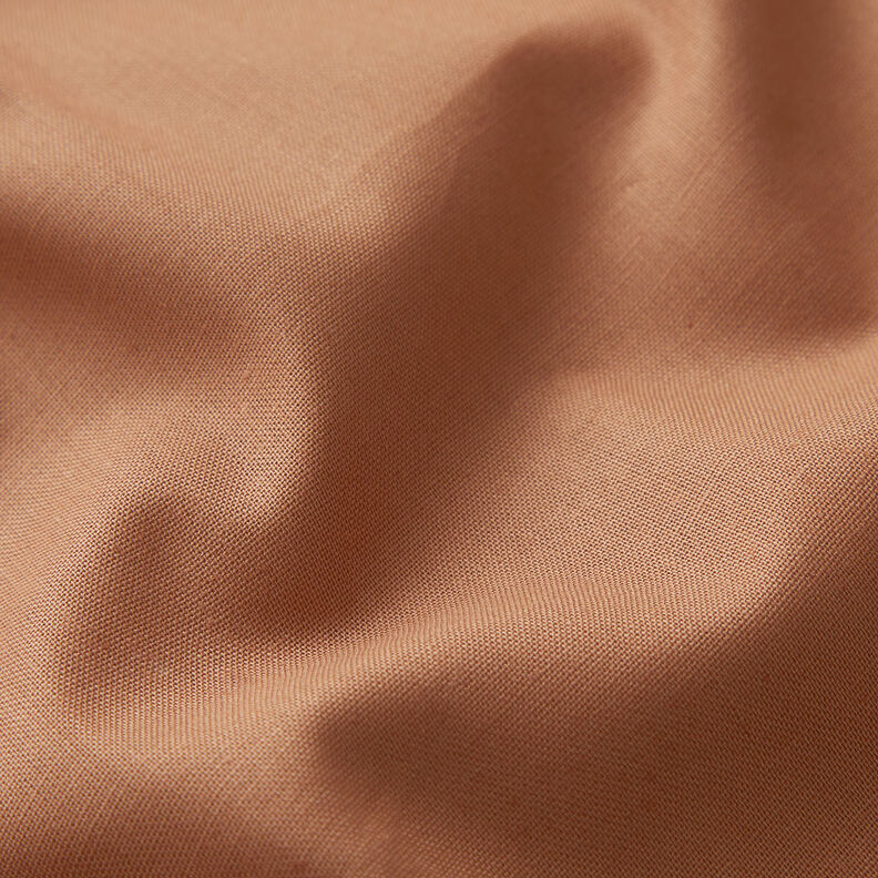 Bavlněná látka Kreton Jednobarevné provedení – skořicová, image number 2