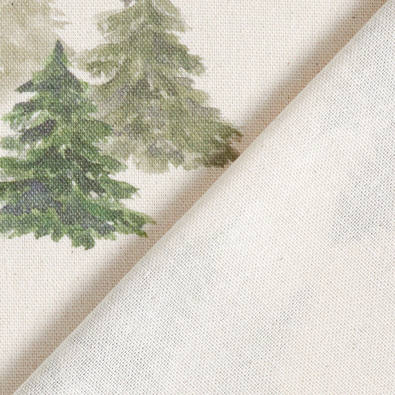 Dekorační látka Polopanama Elegantní jedle – přírodni/piniová, image number 4